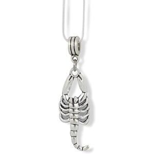 Scorpion Charm Snake Chain Necklace